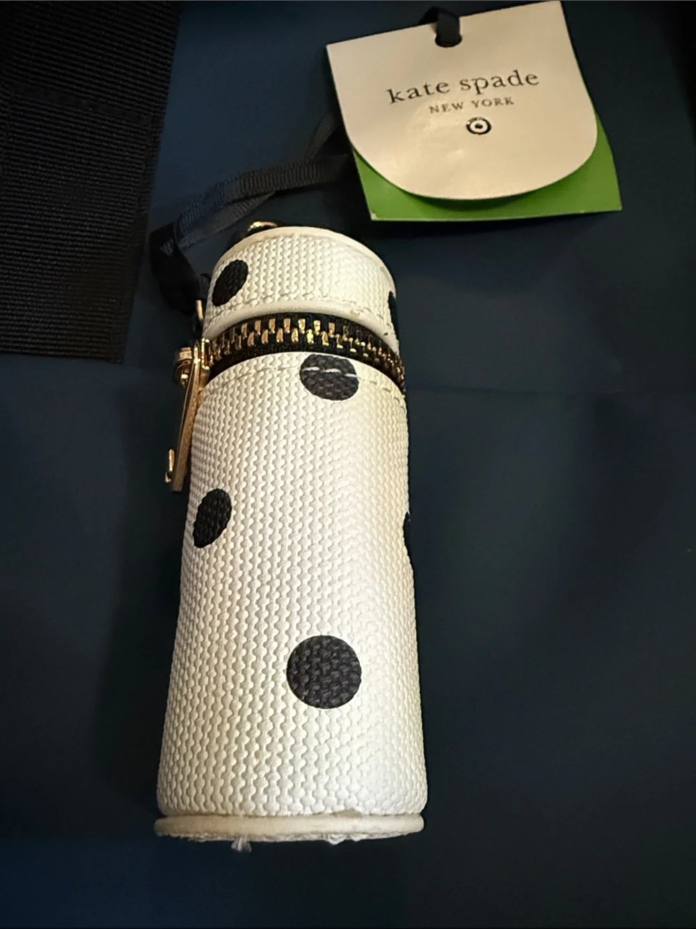 kate spade Target White and Black Polka Dot lipstick Holder NWT